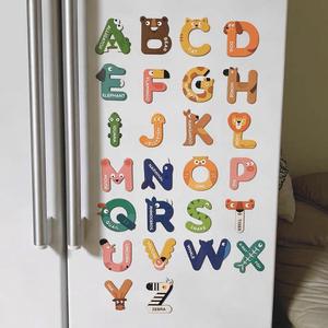 Venta al por mayor personalizado niños Animal <span class=keywords><strong>pizarra</strong></span> 26 Inglés Educación Temprana juguetes alfabeto imanes de <span class=keywords><strong>nevera</strong></span> - Product Image 6