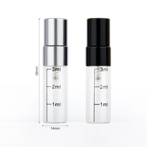 ขวดน้ำหอมแก้วแบบพกพาขนาดเล็ก 3 มล. แบบเติมได้ พร้อมเส้นบอกปริมาตร - Product Image 5