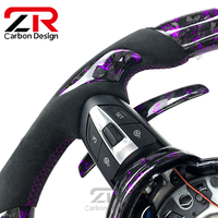 Volant en fibre de carbone forgé LED PRM pour BMW F10 F30 F90 F01 F02 F12 F13 F20 F21 F40 E87 E81 E82 E88 E90 E91 E92 E93