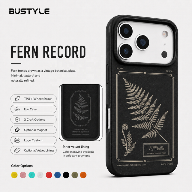 Low MOQ Custom Carving Logo Plant-based Protective Sustainable Eco Degradable Phone Case for iPhone 18 17 Air 17e 16e 15 Pro Max