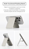 Étui de téléphone portable pour iPhone personnalisable et portable, porte-cartes magnétique, poche pour carte d'identité en PU, support de téléphone portable, accessoire professionnel