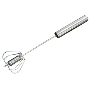 Frullatore per uova semiautomatico per sbattere la panna, mixer da cucina manuale in acciaio inossidabile per preparare uova al forno - Product Image 1