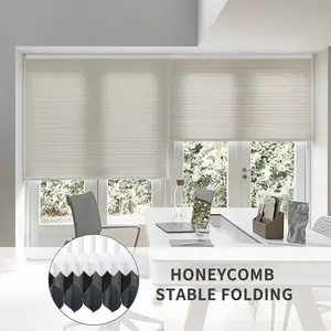 Motorized Top Down Electric Cellular Shade Day And Night Cordless Automatic Cellular Blinds Honeycomb Blinds