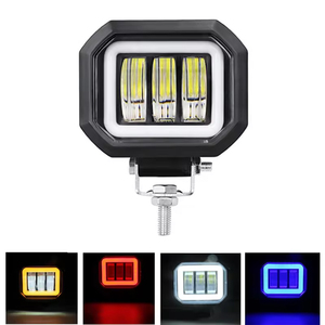 Lumière auxiliaire 3 pouces led antibrouillard rond carré ange oeil moto lumières projecteur led <span class=keywords><strong>4x4</strong></span> voiture pelle led ampoule 12v - Product Image 2