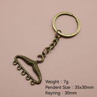 Porte-clés en filigrane en alliage de zinc, accessoire multi-boucles pour cadeaux de couturière