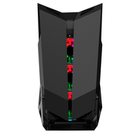 Lovingcool ATX CPU RGB Table PC Gaming Computer Cases & Towers Mid Tower Desktop CPU Server Cabinet Comput RGB Case avec ventilateurs