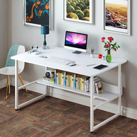 Chaise de jeu de bureau DESIN réglable de luxe bleue pour mini PC, construction simple en métal et bois, modèle M001