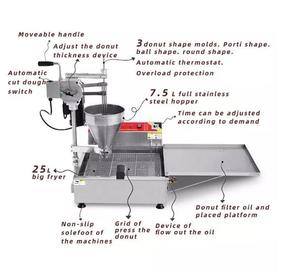 Máquina Manual y Automática para Hacer <span class=keywords><strong>Donas</strong></span>, a Gas, Comercial, <span class=keywords><strong>Mini</strong></span>, para <span class=keywords><strong>Donas</strong></span> en Forma <span class=keywords><strong>de</strong></span> Anillo, Bolas <span class=keywords><strong>de</strong></span> Dona, Mochi, Freidora - Product Image 6