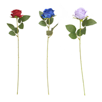 Vente en gros de fleurs artificielles en soie blanche réalistes de haute qualité, roses modernes faites à la main, durables, pour la décoration, les fêtes, la fête des mères, le Nouvel An