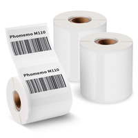 Étiquettes de code-barres d'autocollant d'étiquette de transfert thermique blanc vierge Zebra Datamax, etc. Étiquette en polyéthylène PP autocollant