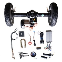 Kit de modification de chariot électrique à deux roues de 600 kg, frein à tambour, chariot plat, moteur à courant continu sans balais, essieu arrière, accessoires