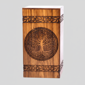Urnes de crémation en bois de conception unique pour adultes Urnes funéraires Urnes funéraires taille personnalisée Fournitures funéraires - Product Image 1