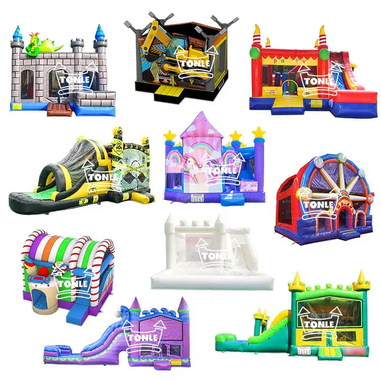 Inflatable bouncer jumping castle slide commercial bounce house with slide bounce house water slide combo