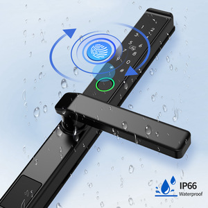 กุญแจล็อคประตูดิจิตอล HanDaily กันน้ำ รองรับ Tuya TTlock สแกนลายนิ้วมือ สำหรับภายนอกอาคาร ใช้การ์ด รองรับ OEM พร้อมรหัสผ่านชั่วคราว - Product Image 5