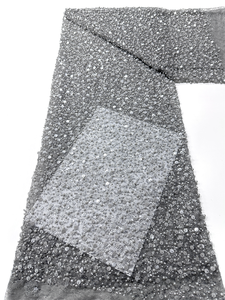 Ni.ai Aso EBI ผ้าลูกไม้แอฟริกันผ้าลูกไม้ประดับลูกปัดชุดแต่งงานปักเลื่อม - Product Image 2