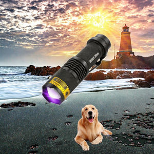 <span class=keywords><strong>Linterna</strong></span> LED UV <span class=keywords><strong>ALONEFIRE</strong></span> SK68 365/395nm con Zoom Mini IP65 para Camping, Detección de Orina de Mascotas y Dinero, Funciona con Pilas AA - Product Image 3