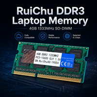 Module de mémoire RAM pour ordinateur portable RuiChu DDR3 4 Go 1333 MHz ECC PC3-10600 204PIN SODIMM, mise à niveau universelle compatible pour ordinateur portable