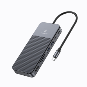 10G M.2 Nvme/SATA Ổ Đĩa Trạng Thái Rắn Hộp SSD Bao Vây Với 8 Trong 1 10G USB A USB C Docking - Product Image 1