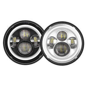 Prezzo di fabbrica motocicli <span class=keywords><strong>H4</strong></span> presa 7 "lampada rotonda Led Combo anabbagliante per Jeep Wangler Jk Jku - Product Image 1