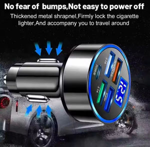 Cargador de coche portátil, adaptador de carga rápida para auriculares de teléfono móvil, protección de carga segura - Product Image 5