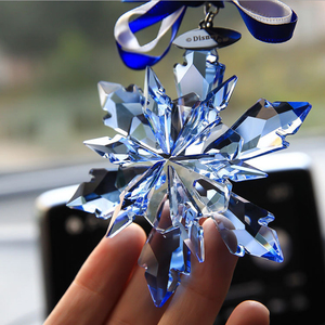Adornos Colgantes de Estrellas Transparentes, Decoraciones Navideñas, Copo de Nieve de Cristal - Product Image 3