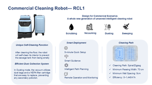 <span class=keywords><strong>Robots</strong></span> de nettoyage multifonctionnels pour le nettoyage humide et sec, robot de nettoyage commercial, machine de lavage automatique - Product Image 4