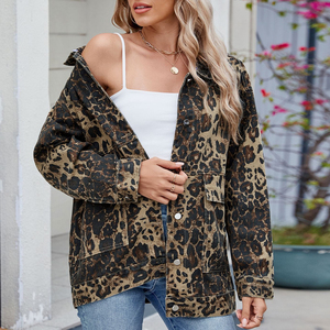 Giacca di <span class=keywords><strong>jeans</strong></span> da <span class=keywords><strong>donna</strong></span> a maniche lunghe, vestibilità ampia e versatile, lunghezza media, nuova collezione autunno 2026, <span class=keywords><strong>abbigliamento</strong></span> casual, taglie S-2XL - Product Image 4