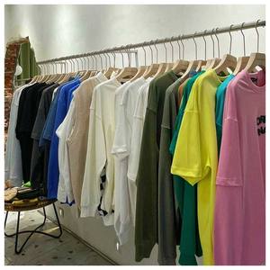 Camisetas de Algodón con Cuello Redondo, Talla Única, de Marca de Moda al por Mayor, Suaves, Estampadas, de Alta Calidad, para Hombre/Mujer, en Varios Colores - Product Image 3