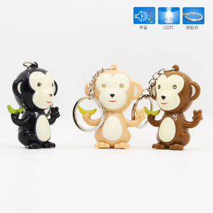 Tùy Chỉnh Khỉ Hình Led Keyring Với Âm Thanh Và Ánh Sáng - Product Image 4