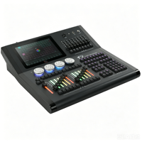 Console DMX 512 professionnelle F2 F3, contrôleur d'éclairage, lumières de fond, fader, écran tactile, puissant pour les grands événements, concerts, DJ