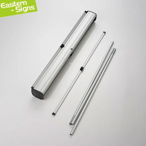 Neues Design Wide Base Retract able Banner Stand Werbe-Wieder verwendbares Display Mini Stand Roll Pop Pull Up Banner Standee Display - Product Image 5