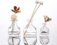 Bouteilles de diffuseur de parfum en verre transparent élégantes de 50 ml et 200 ml pour la maison