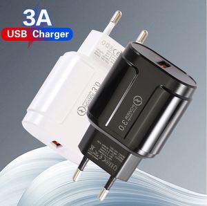 QC3.0 Fast Charger 18W 5V/9V/12V USB Wall Adapter for Mobile Phone <b>Tablet</b> & Laptop with PC Fireproof Material - Product Image 1