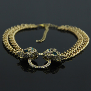 Shang Necklace Leopard Head Full Pendant Necklace Women's Short Collarbone Chain Tanjing Fashion Lijing Necklace - Product Image 3
