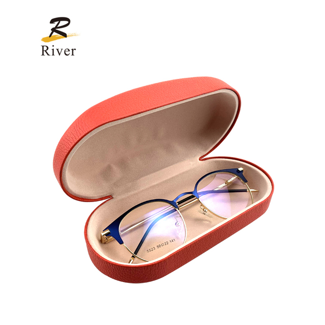 Logo Print RIC228China New Fashion Personalized Hard PU Sunglasses Glasses Eyewear Spectacles Case