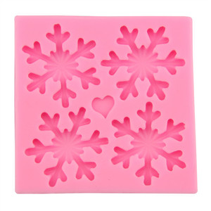 Moldes <span class=keywords><strong>de</strong></span> Silicona <span class=keywords><strong>para</strong></span> Decoración <span class=keywords><strong>de</strong></span> Pasteles y <span class=keywords><strong>Fondant</strong></span>, Diseño Cuadrado 3D, 4 Piezas del Mismo Tamaño y Diseño <span class=keywords><strong>de</strong></span> Copos <span class=keywords><strong>de</strong></span> <span class=keywords><strong>Nieve</strong></span> Clásicos - Product Image 5