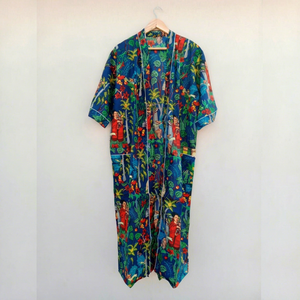 Indian coton kimono <b>robe</b> <b>Women</b> <b>robe</b> birdsmaid <b>robes</b> beach wear kimono cotton printed <b>robe</b> handblock kimono - Product Image 1
