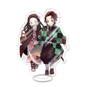 Listo para enviar DemonSlayers Tanjirou Nezuko acrílico Standee doble cara Anime japonés figura transparente acrílico Standee - Product Image 6