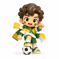 Boîtes mystères personnalisées de figurines de joueurs de football en PVC, figurines décoratives