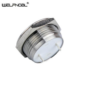 Ip67 2a Power 19Mm Waterdichte <span class=keywords><strong>220</strong></span> <span class=keywords><strong>Volt</strong></span> Platte Ronde Best1no 250vac Roestvrijstalen 6-Pins Terminal Kortstondige Drukknopschakelaar - Product Image 2