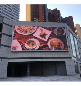 Instalación permanente de publicidad, pantalla led de alta definición para exteriores, 6500cd superbrillante S14141415 P2.5 P2.6 P2.97