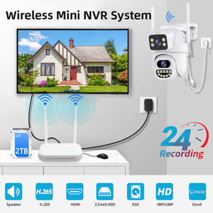 Kit caméra de sécurité NVR Shoocam 8MP avec prise en charge ONVI, vision nocturne complète, PTZ 360 degrés, caméra IP réseau sans fil Wifi - Product Image 4