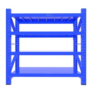 Étagère en rack personnalisée robuste Étagère en métal de qualité supérieure Étagère de rangement fabriquée en usine Étagère de stockage Étagère en acier Entrepôt - Product Image 4