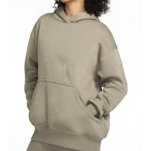 Sudadera con Capucha Oversize para Mujer, de Invierno, con Bolsillo Frontal, de Algodón Grueso, Estilo Urbano, Forro Polar de 300g, Superventas - Product Image 2