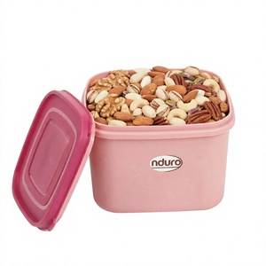 Plastic Food Storage Containers Square Freezer Meal Trays Lock Lid Large Capacity Set <b>Kitchen</b> <b>Pantry</b> Organizer - Product Image 2