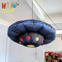 Ovni géant gonflable suspendu, soucoupe volante, vaisseau spatial extraterrestre avec lumières LED pour la décoration des centres commerciaux