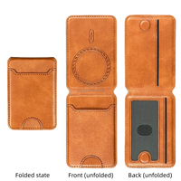 Étui de téléphone magnétique personnalisé avec logo, en cuir PU, porte-cartes détachable, béquille, antichoc, intérieur floqué pour iPhone 17 Pro