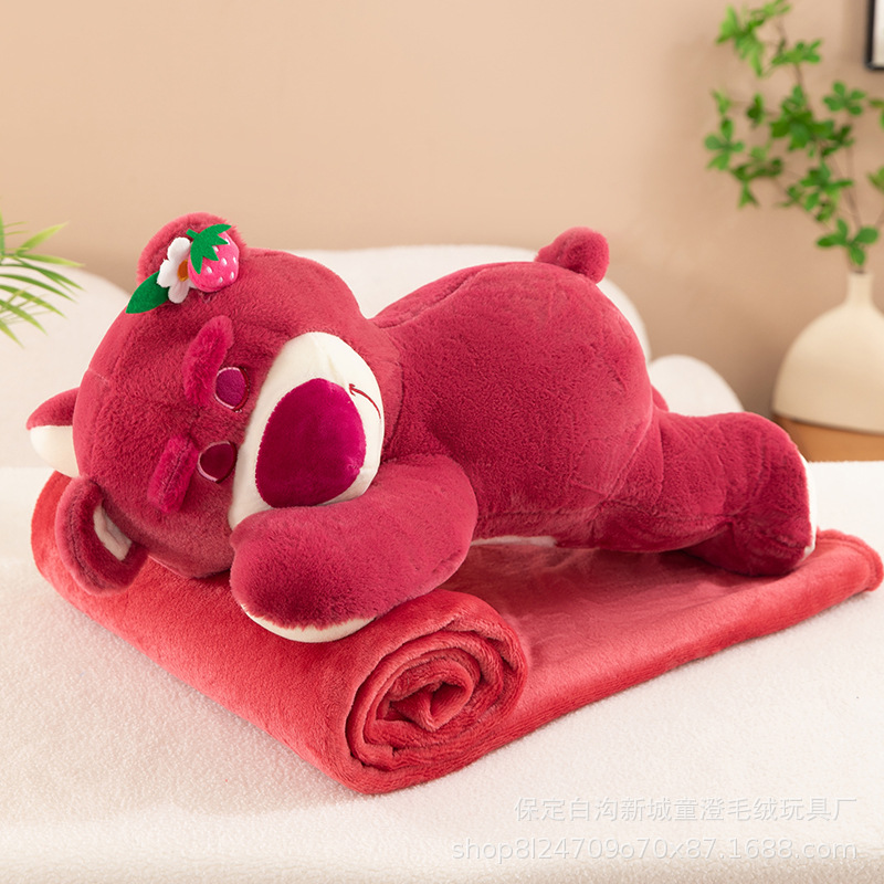 Ours fraise rouge rose