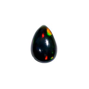Opale éthiopienne noire naturelle Yashee, taille poire, 1 carat, pour la fabrication de bijoux - Product Image 1
