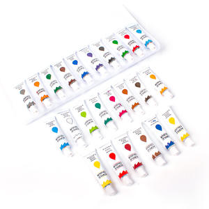 Pas cher En Gros Individuel 12ml Peinture Acrylique Pigment <span class=keywords><strong>Tube</strong></span> pour Enfants Artisanat Créatif Passe-Temps Sans Emballage Couleurs - Product Image 1